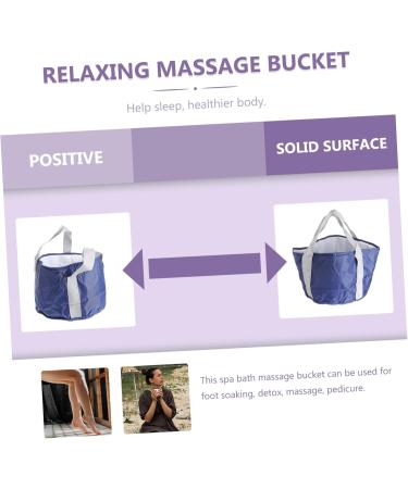 IWOWHERO 1pc Foldable Footbath Travel Foot Spa Tub Laundry Buckets Foot Spa Bucket Folding Water Bucket Feet Washing Basin Pedicure Tub Portable Foot Basins Foot Bath Travel Basin Peva 30x20cm - Buy Online on GoSupps.com