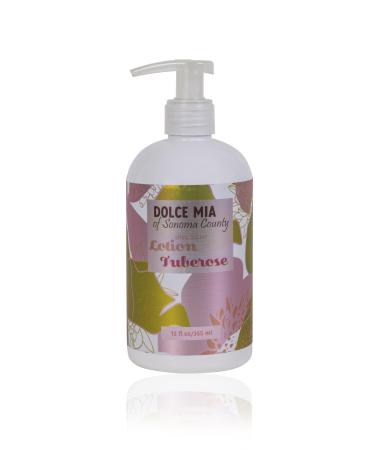 Dolce Mia | Shea Butter Lotion | Tuberose | Organic Botanicals | Hypoalergenic | Vegan and Cruelty Free | 12 oz Tuberose 12 Fl Oz (Pack of 1)