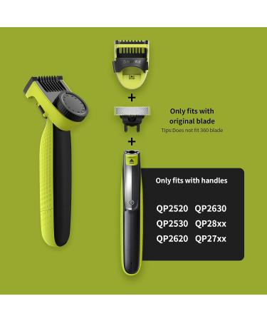 Philips OneBlade Trimmer Attachments Guide Comb & Beard Bib Apron Set | Precision Adjustable Guards 0.4-10mm | Perfect Gifts for Men - Buy Online on GoSupps.com
