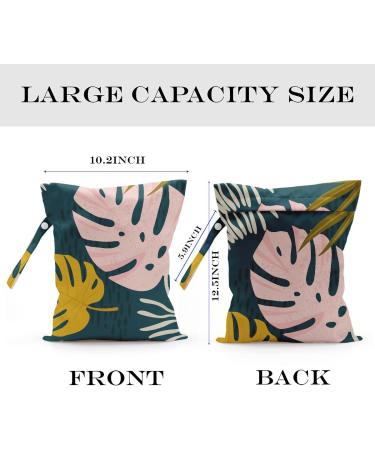 Wet Bag  Wet Dry Bag  Wet Bag for Swimsuit  Travel  Beach  Pool  Stroller  Diapers  Dirty Yoga Gym Clothes  Makeup Bag  Waterproof Tropical Palm Leaves Decor Jungle Palm Leaf Favors palm leaves-06 - Buy Online on GoSupps.com