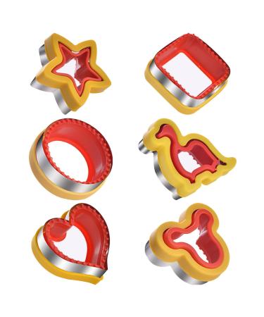 Xiaocao dinosaur sandwich cutter-stainless steel cartoon kids sandwich cutter-easy to use peanut butter-gele-sandwich cutter for children children boys girls babies men