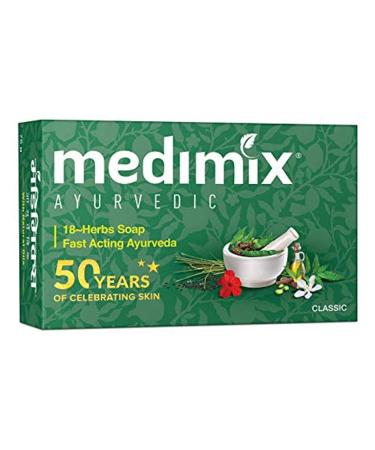Medimix Ayurvedic 18 Herb With Natural Oils Everyday Skin Protection - 75g (Pack of 2)