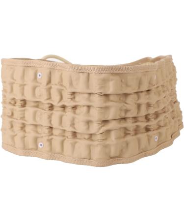 Shanrya Inflatable Lumbar Traction Belt - Adjustable Decompression Back Support | Strong Comfortable & Ideal for Everyday Use - Khaki - Buy Online on GoSupps.com