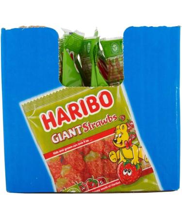  HARIBO Haribo 12 Giant Vegetarian Straws 160g - Buy Online on GoSupps.com