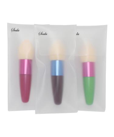 Buy Scala Foundation Makeup Sponge Eco Blender Set - 3pcs Green Rose & Brown | Best Beauty Cosmetics Egg Puff For Flawless Makeup - Buy Online on GoSupps.com