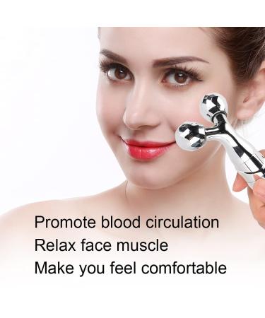 Buy Silver Electrical Facial Scooter Massager - Anti-Fold Slimming Tool for Skin Care - Buy Online on GoSupps.com