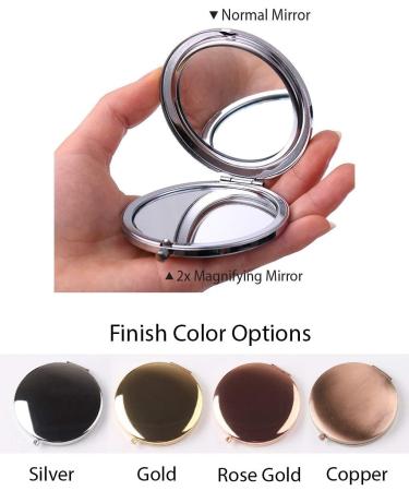 Personalized Rose Gold Compact Mirrors Set - Ideal for Bachelorette and Hen Parties - Buy Online on GoSupps.com
