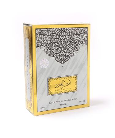 Almas Perfumes Ameer AL Oud Orignal 100% Eau De Parfum Unisex Spray - 3.4 Fl Oz (100 ml) Citruses Natural Aged Oud Roses Amber 3.4 Fl Oz (Pack of 1) - Buy Online on GoSupps.com