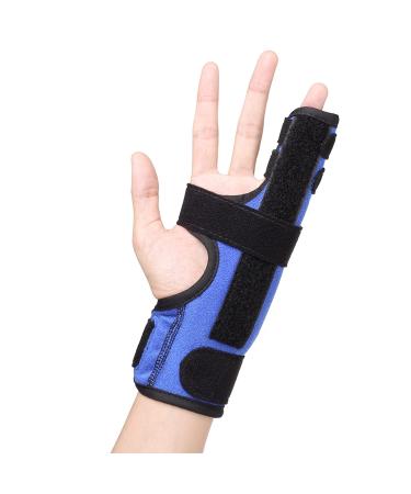 Pinky Finger Splint Adjustable 4th or 5th Finger Splint Metacarpal Finger Splint Hand Brace for Boxer s Fracture Broken Fingers Arthritis Tendonitis Pain Relief Fits Left or Right Hand S/M 1