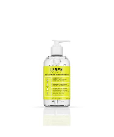 Lemyn Organics Medical Grade Hand Sanitizer Gel - 97% ORGANIC - 8 FL.OZ. with PUMP