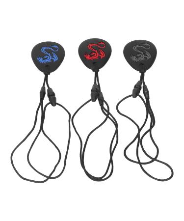Buy Baby Bite Ring Necklace Set - 3 Silicone Chewing Toys for Girls | Calming & Coolable Teething Relief - Buy Online on GoSupps.com