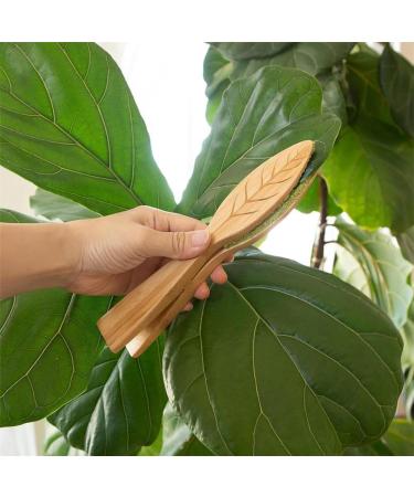 Fattoz 2PCS Leaf Cleaning Tongs Set Kit Plant Leaf Cleaning Tongs Plant Leaf Lint Cleaner with Wood Handle Leaf Cleaning Tool Set Kit - Buy Online on GoSupps.com