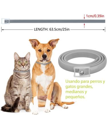 DEWEL 63.5cm Adjustable Waterproof Dog Collar - Effective Tick & Flea Prevention for Dogs & Cats - Buy Online on GoSupps.com