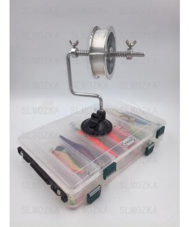 SLMOZKA Fishing Line Spooler Silver Reel Winder Tackle System with Suction Cup - Buy Online on GoSupps.com