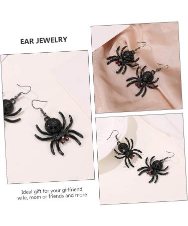 VANZACK 3 Pairs Spider Eardrops Drop Earrings for Women & Men - Halloween Costume Party Supplies - Buy Online on GoSupps.com