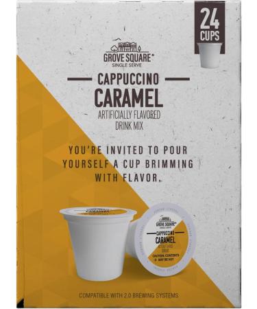 Grove Square Caramel Cappuccino 96-Count Brown 1 count (Pack of 96) - Buy Online on GoSupps.com