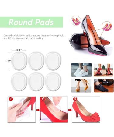 Buy Samheng 16-Piece Clear Gel Heel Cushion Inserts | Self-Adhesive Silicone Anti-Slip Support for Loose Shoes | Pain Relief & Comfort - Buy Online on GoSupps.com