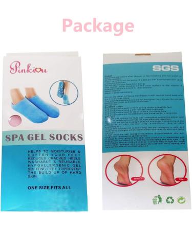 Pinkiou Moisturising Silicone Gel Socks for Dry, Cracked Feet - Pink Foot Mask for Women - Hydrating and Moisturizing Socks - Buy Online on GoSupps.com