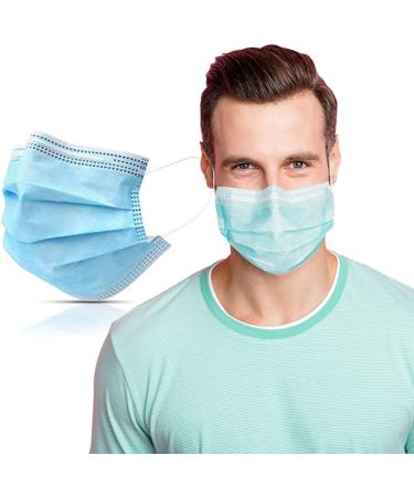 Symtex 100 Pack Disposable 3-Layer Surgical Masks - Medically Approved Mouth & Nose Protection for International Shipping - Buy Online on GoSupps.com