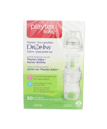 Playtex Drop-INS Liners (50 Count, 4 oz) - Convenient Bottle Liners - Buy Online on GoSupps.com