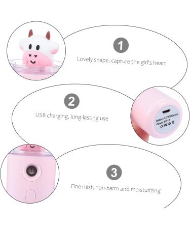 Beatifufu Moisturizer Mini Handy Mist Sprayer Mini Face Skin Care Humidifier Plastic Material 3.8x3.8x10.8cm - Buy Online on GoSupps.com
