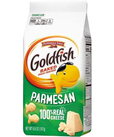 Pepperidge Farm Goldfish Baked Snack Crackers Parmesan Flavoured | Baked with Real Cheese | 187g x 2 Pack - Buy Online on GoSupps.com