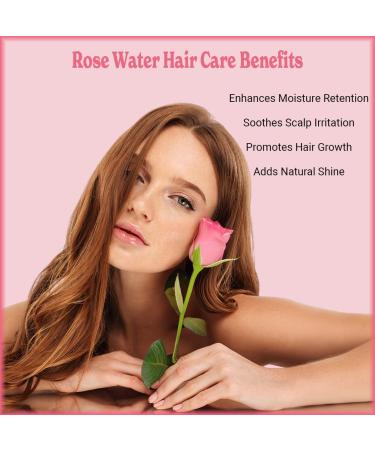 Natural Born Oils 4oz Rose Water Hydrosol 100% Pure and Natural Organic Steam-distilled Facial Toner Cleanser with Sprayer - Buy Online on GoSupps.com