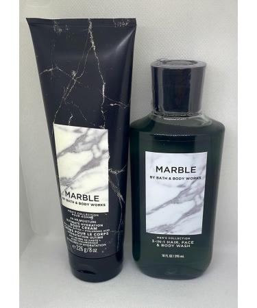Bath and Body Works Men s Marble Collection - New Fall Scent 2-Piece Set | 10 fl oz 3-in-1 Wash & 8 oz Ultra Shea Body Cream - International Shipping Available - Buy Online on GoSupps.com