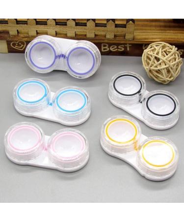 Milisten Contact Lens Case - Travel Kit Holder with Soak Storage | Pink Blue Purple Yellow Black Options - Buy Online on GoSupps.com