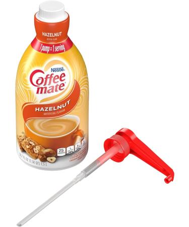 Coffee mate Hazelnut Liquid Concentrate 1.5 Liter Pump Bottle with World Food Shop Scoop - Buy Online on GoSupps.com