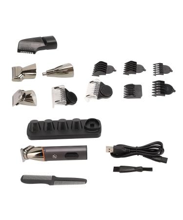 Shop Electric Hair Clipper & Waterproof Grooming Set - Versatile Beard & Nose Hair Trimmer with 6 Comb Guides - Buy Online on GoSupps.com