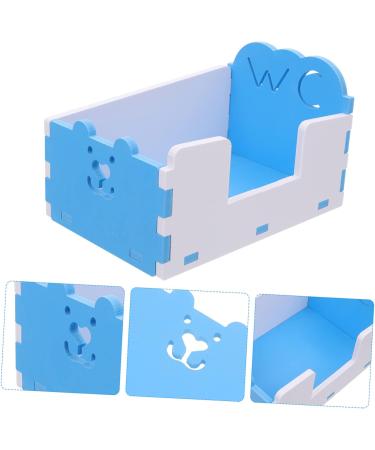 VANZACK 3 Pcs Hamster Toilet Small Animal Bathtub Pet Bathroom Litter PVC Hamster Supplies Detachable 15x10cmx3pcs Bluex3pcs - Buy Online on GoSupps.com