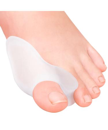 Menocady Pack of 12 Bunion Cushions and Protectors, (1/2'' Thick) Bunion Pad with Gel Shield, Bunion Corrector with Separator for Big Toe, Bunion Shield for Pain Relief from big toe joint, Bunion Pain, Pressure