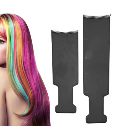 2 pieces Balayage Highlighting Board with teeth flat top comb board board board Balayage Paddle Home Salon used hair dyel brush for hair dye dyeing dyeing tinting tools