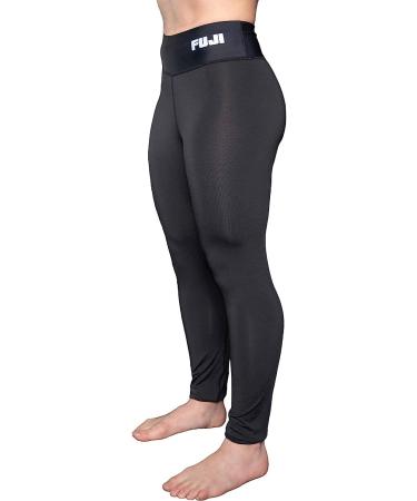 FUJI Womens Baseline V2 Jiu Jitsu Spats Compression Pants - Black | High-Quality Performance Gear for Women - Buy Online on GoSupps.com