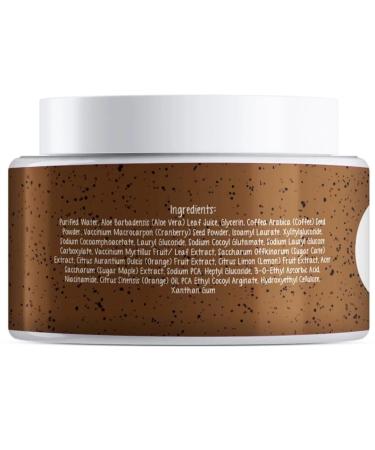 Natural Cranberry Coffee Exfoliating Body Scrub | Tan Reducing & Skin Smoothing | 100g - Ship Internationally - Buy Online on GoSupps.com