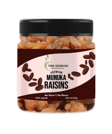 THE EDIBLES Afghani Large Munakka/Raisins Grade - King Size 250 gm_Packing May Vary