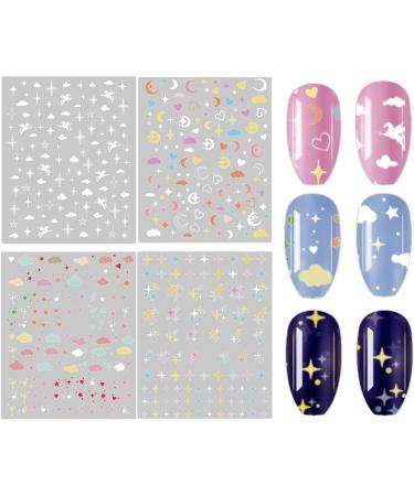 1 Sheet DIY Manicure Decor Nails Beauty Self-adhesive with Back Glue Nail Supplies Nail Stickers Nail Art Decorations Nail Art Stickers(5) Style5 - Buy Online on GoSupps.com