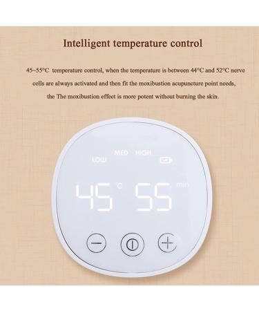 Smart Electronic Moxibustion Instrument Portable Moxibustion Box Smokeless and Odorless 3 Modes Bamboo Moxibustion Face for Waist Neck Knee Arthritis Shoulder Back Pain Relief - Buy Online on GoSupps.com