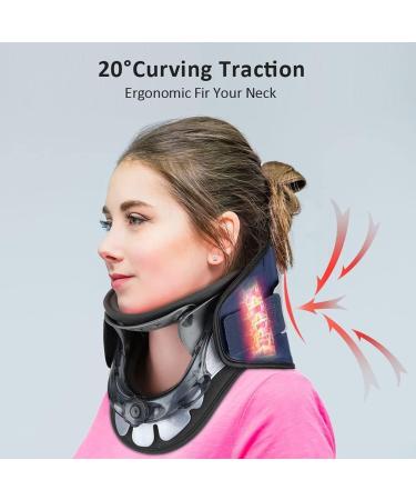 Ininosnp Cervical Neck Traction Device - Adjustable Neck Support for Pain Relief | Blu Color - Buy Online on GoSupps.com
