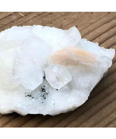 Crystal Rough Specimen Healed 50g-300g Natural Raw Crystals Apophyllite Stone Cluster Rough Stone Specimen Crystal Zeolite for Home Decoration 1pcs As a Gift (Size : 130-160g) - Buy Online on GoSupps.com