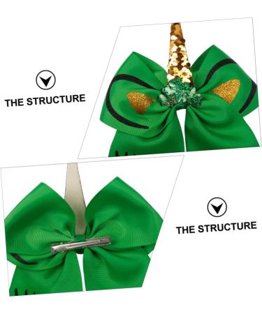 Beaupretty Dress Day Hairpins glitter hair bows Patricks Day decorations party decorations st patricks day dress up girl hair bows Kids Boutique Clips Green Hair Bows wedding child tie St - Buy Online on GoSupps.com