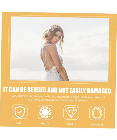 Angoily Bridal Hair Comb Hair Comb Bridal Comb Rhinestone Hair Accessories Hair Decor Teasing Combs for Women Pearl Decor Tiara Exquisite Hair Comb Hair up Wedding Alloy Bride - Buy Online on GoSupps.com