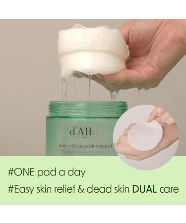Buy d alba Piedmont Daily Mild Cica Calming Pads - Soothing Exfoliation for Sensitive Skin | International Shipping Available - Buy Online on GoSupps.com