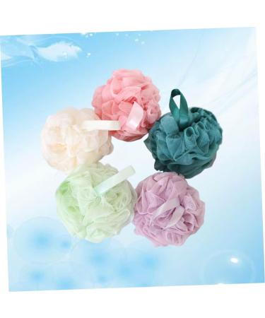5pcs Loofah Sponges Set - Bathing Shower and Dish Scrubbers - Soft Mesh Bath Puffs & Brushes for All Skin Types | Ideal for Home & Travel - Buy Online on GoSupps.com
