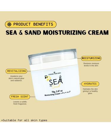 Al-Rehab Sea & Sand Moisturizing Cream 70g Extra Nourishing Body Lotion For Women - Moisturizing Lotion For Dry Skin Replenishes Dry Skin - Body Lotion For Lasting Softness And Radiance - Buy Online on GoSupps.com