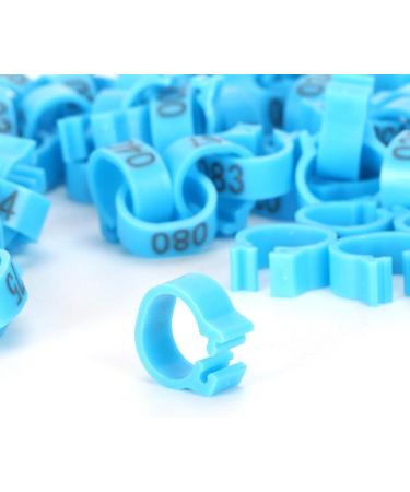 Birds Foot Rings Identification Poultry Leg Bands Easy to Install and Disassemble for Birds Pigeons Chicken Parrot Ducks Hens (Blue) - Buy Online on GoSupps.com