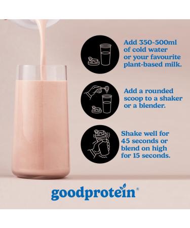 Good Protein Vegan Plant-based Protein Powder 100% Natural Non-GMO Dairy-free Gluten-free Soy-free No Added Sugar and Nothing Artificial. Cookies & Cream All-in-One Shake 880 grams Cookies & Cream 880 g - Buy Online on GoSupps.com