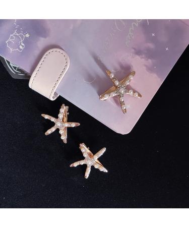 3 Pcs Starfish Hair Clip Set - Perfect Bridal & Flower Girl Wedding Accessories - Buy Online on GoSupps.com