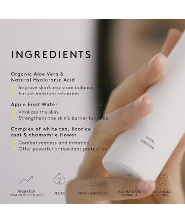 NUORI Vital Unifier - 3-in-1 Toner Essence & Mist for All Skin Types | 100 ml Skincare Product - Shop Internationally - Buy Online on GoSupps.com